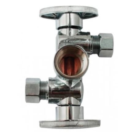 Gizmo K2903DHLF 250 psi Three-Way Quarter Turn Dual Shut-Off Valve 0.62 in. GI154770